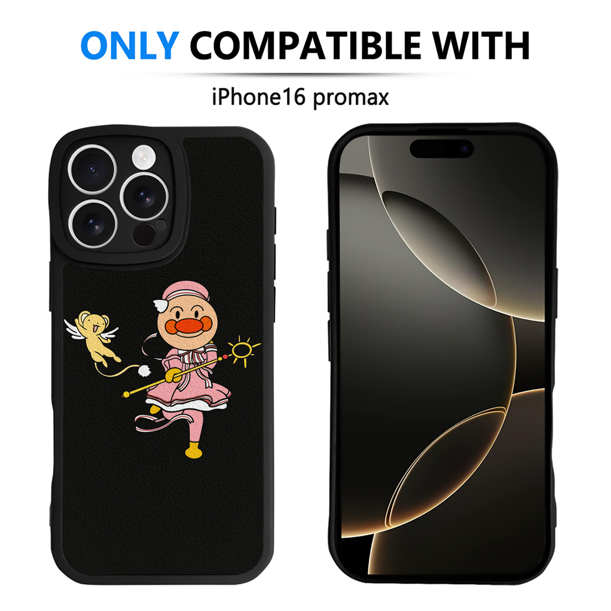 （画像用） アンパンマン Anpanman 【iPhone 16シリーズ対応】シリコンスマホケース（レザー調） 材質：シリコン